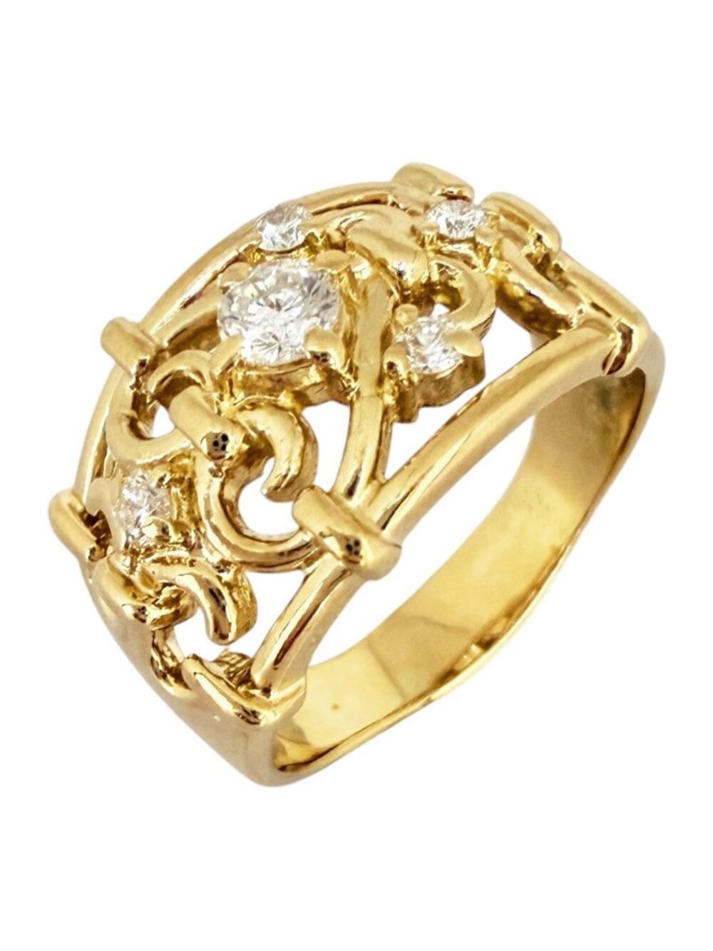 Celine Ring 18k Yellow Gold Diamond